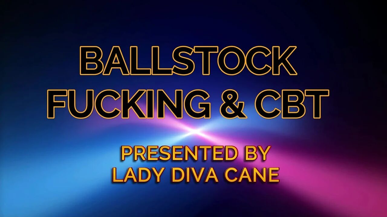 Male Slave in the Ball & Wrist Stock with Machine Fuck & CBT