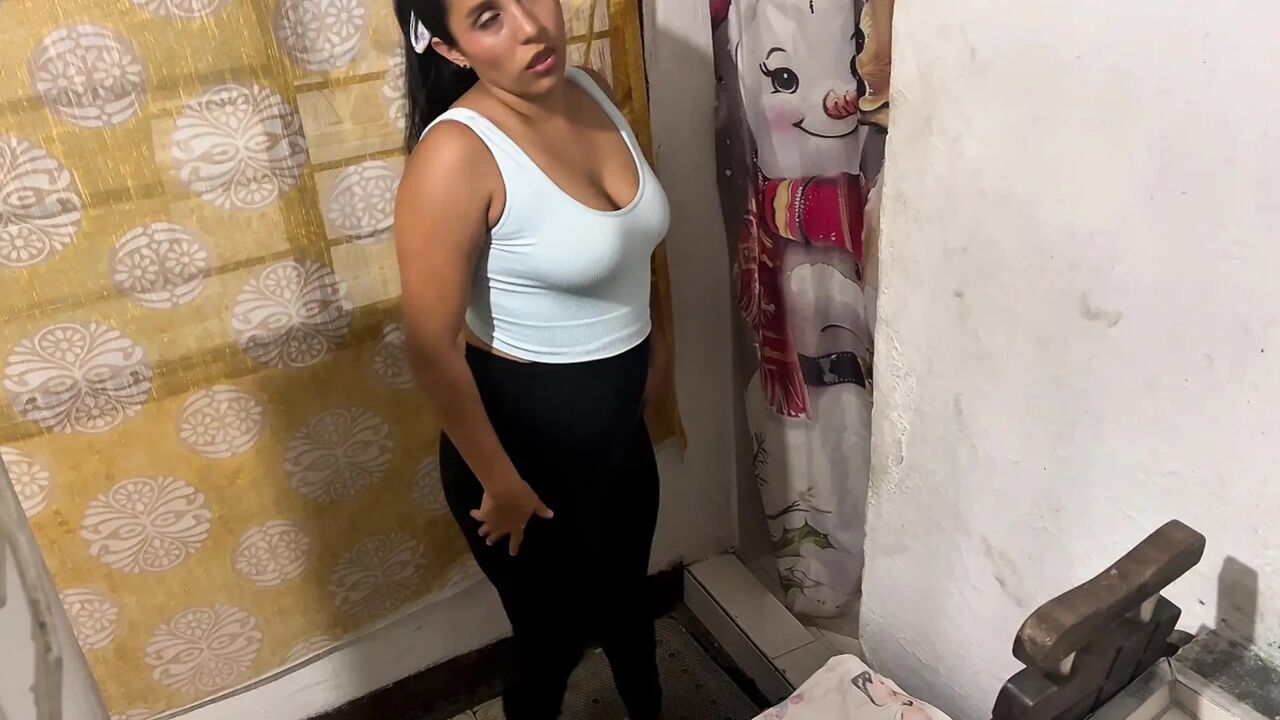 Stepfather has sex with his stepdaughter again, but this time he covers her eyes.