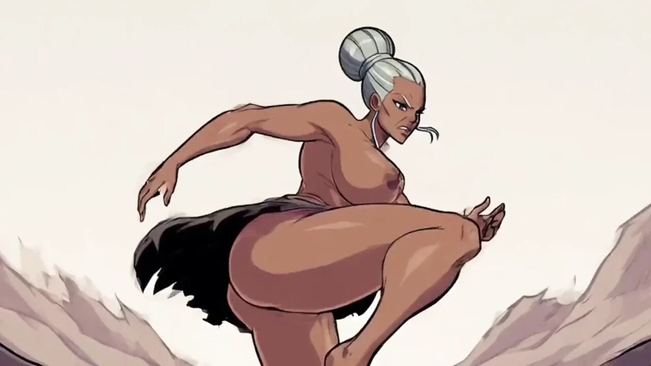Ai Athletic Women in Cartoon Scenes