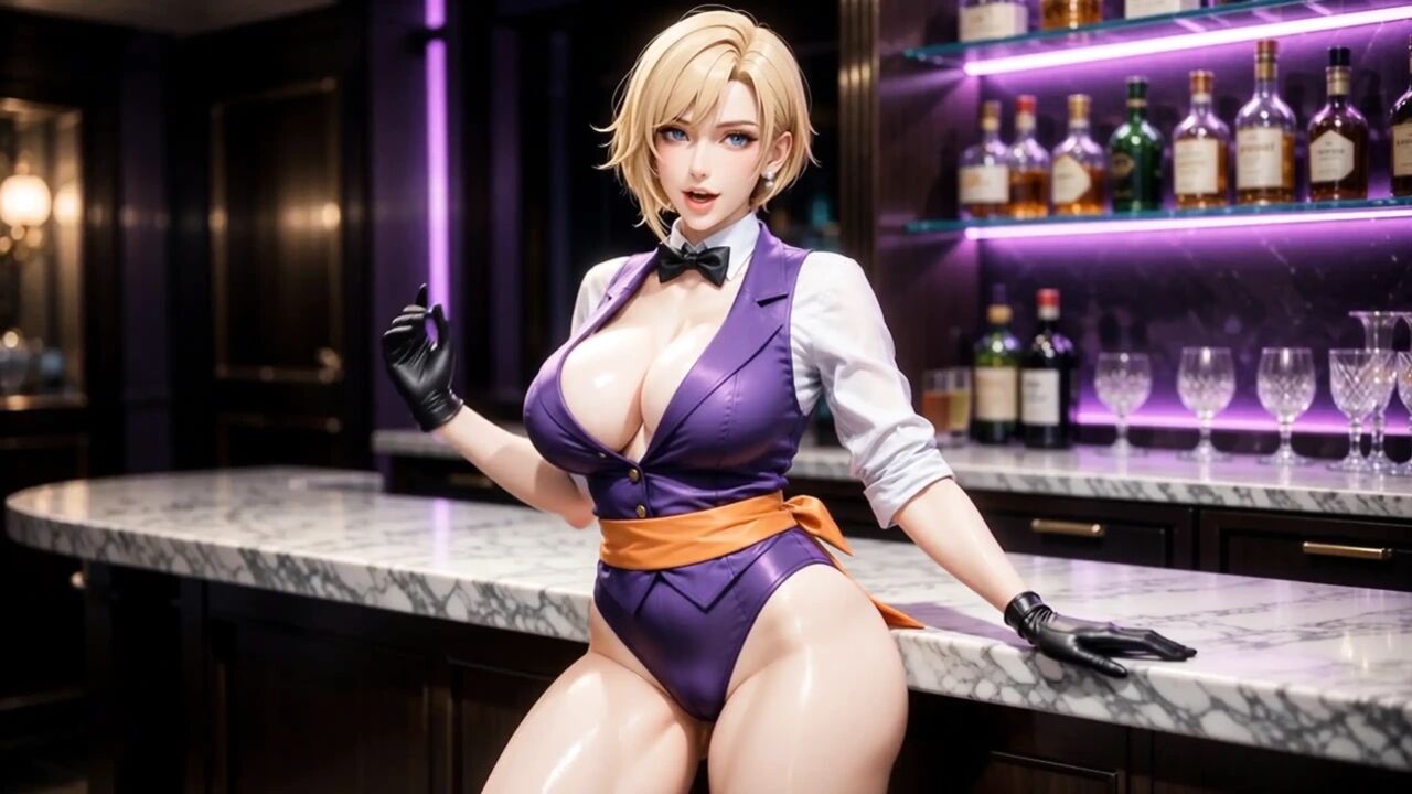 King KOF Sexy Bartender Solo Pussy Fingering & Massive Squirting Orgasm