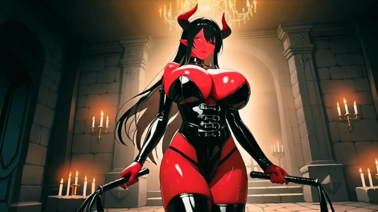 Heavy metal Demon woman (ai generated)