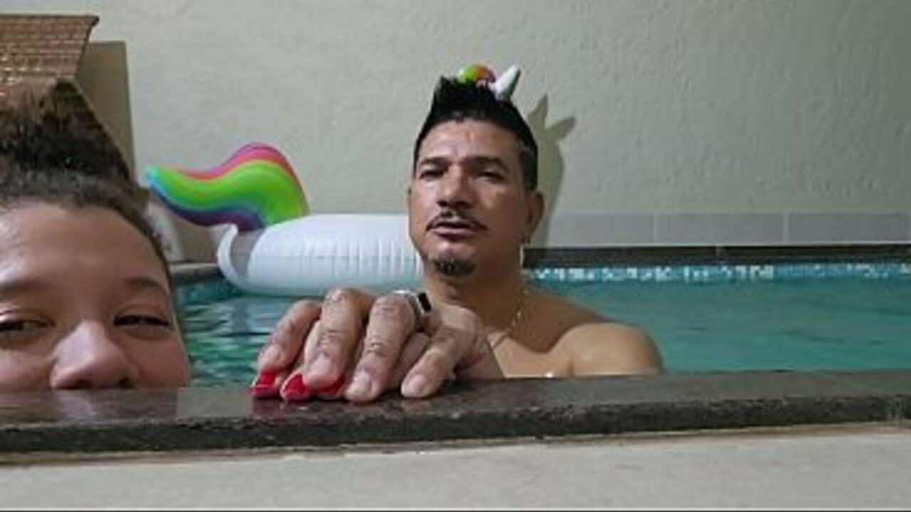 A little fun in the pool with the gifted one.