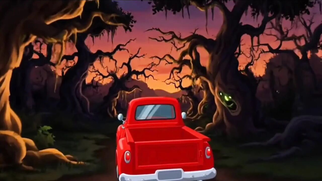 Student Girl Enjoys Sex in an Camp. Cartoon Horror Parody