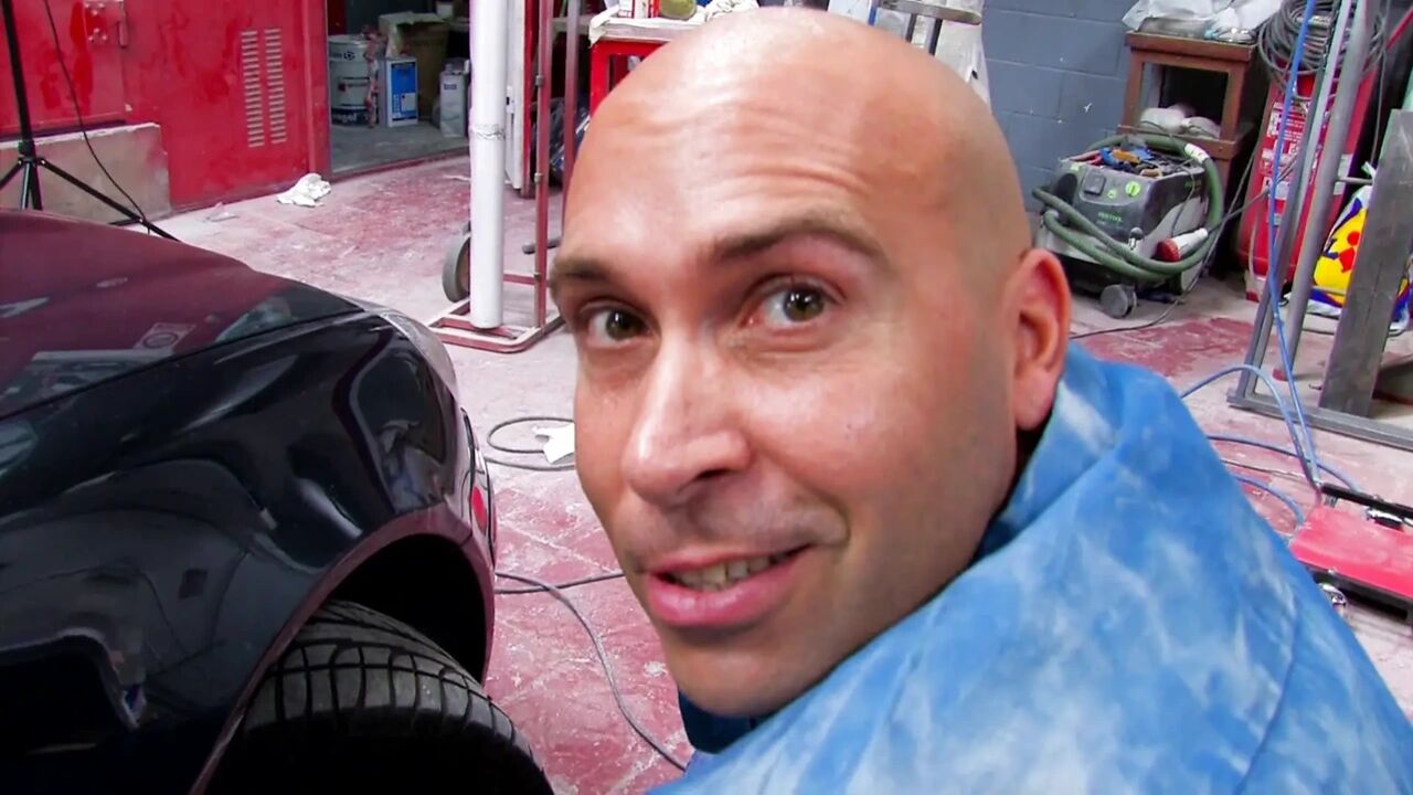 Two gorgeous babes get fucked by an auto mechanic