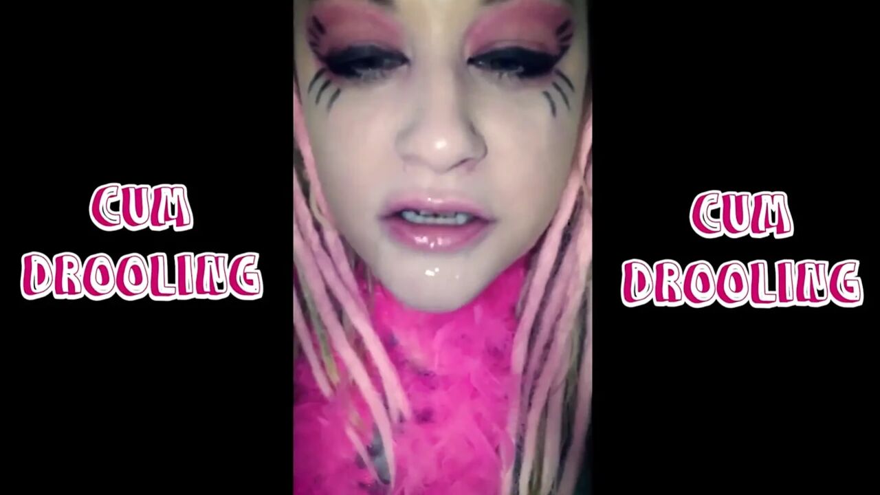 Cum drooling with slurping sounds extended