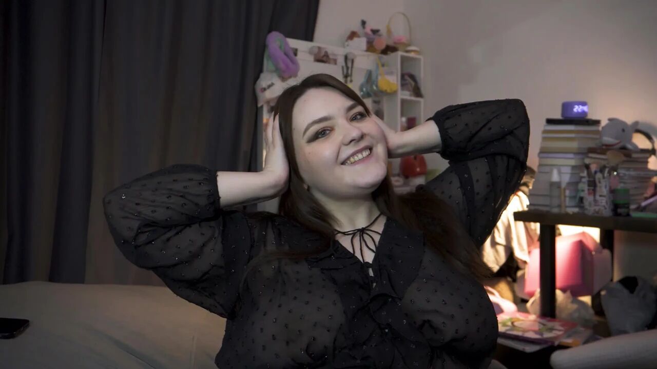 Porn story - they share a cum-filled kiss together after a sweet pegging