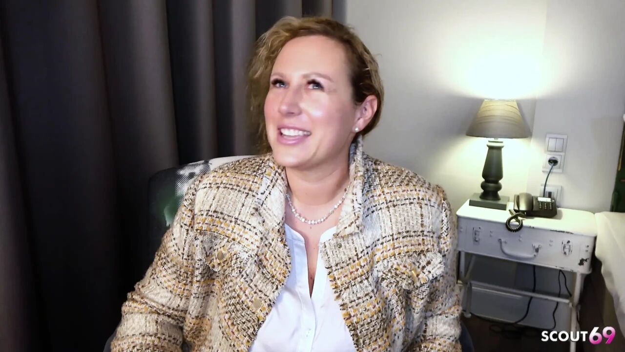 German BBW Mature Kathy Deep with Big Natural Tits and Huge Ass Pick up for Casting Fuck by Boy