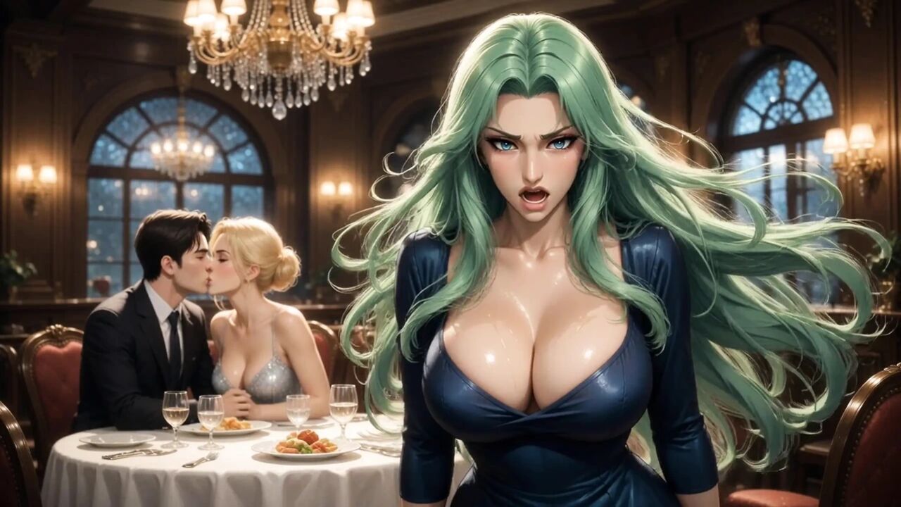Mature Wife Revenge – Green Hair Beauty Leaks Milk After Catching Husband Cheating