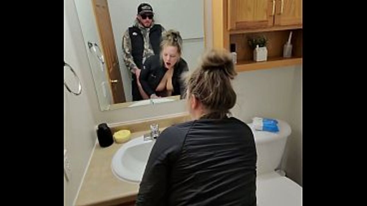 Sneaky Fuck with Horny Girl in Bathroom
