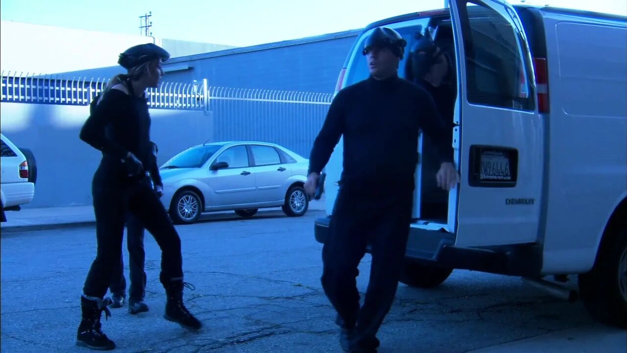 Big titted babe gets fucked in the van