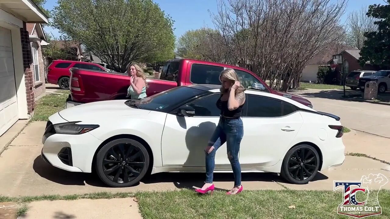 PAWG MILF Besties Get Dicked Down by Big Muscular Husband!