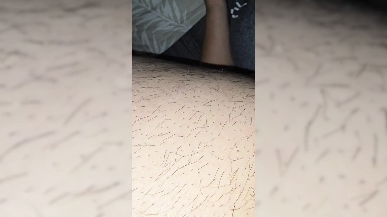 Step mom hand hold tight step son big dick in erection for her husband