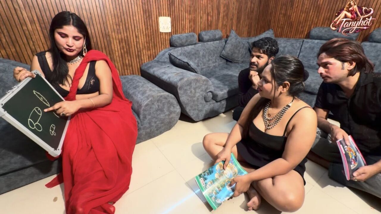 A teacher named Khushi taught the student how to have sex during the class.