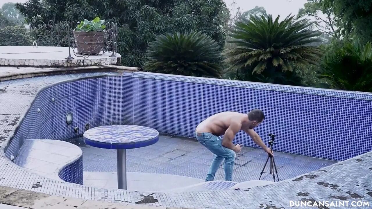 She caught me in her pool