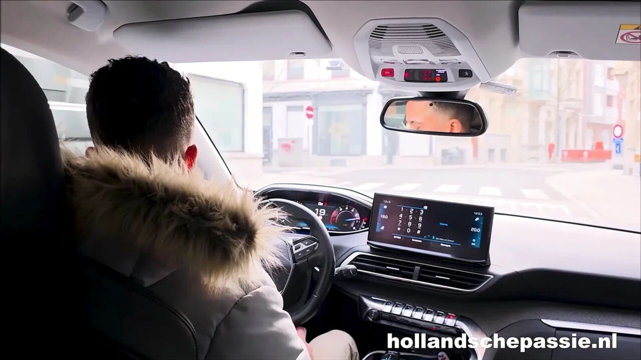 Picking up Gaby, the horny Dutch hitchhiker!