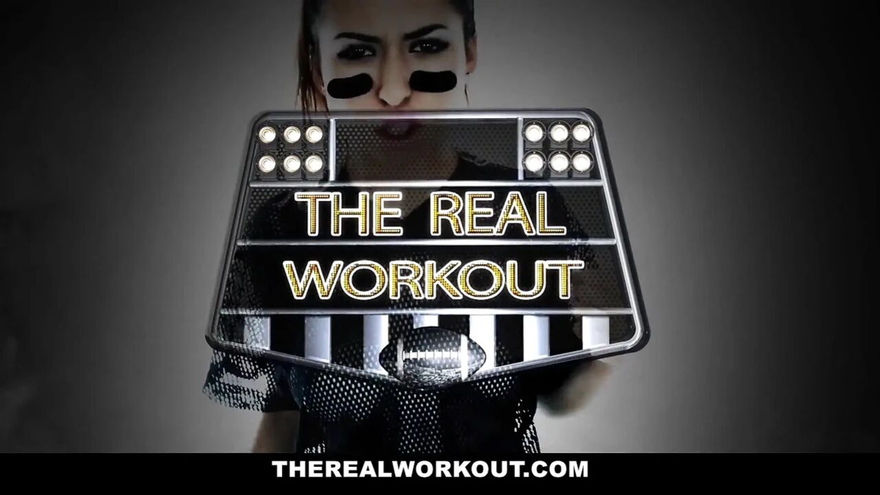 Big titty Milf sucks off a muscle stud in the gym