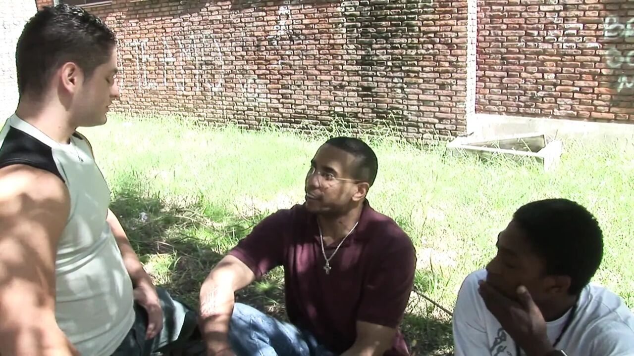 Stockinged milf gets covered with multiple cumshots in irr gangbang
