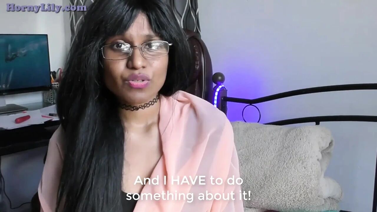 Horny Indian Stepmom in Glasses Sucking Her Stepson Big Dick, Roleplay in Hindi