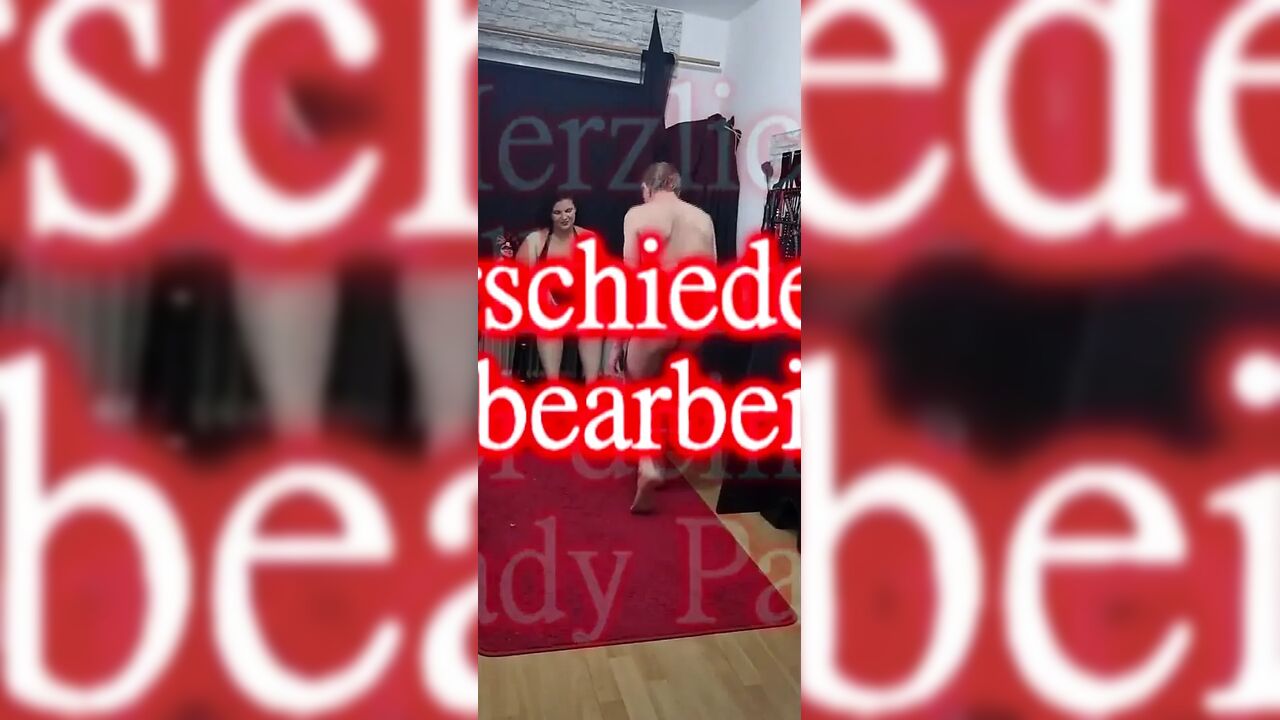 Dominant MILF Foot Ballbusting Naked Slave Begging