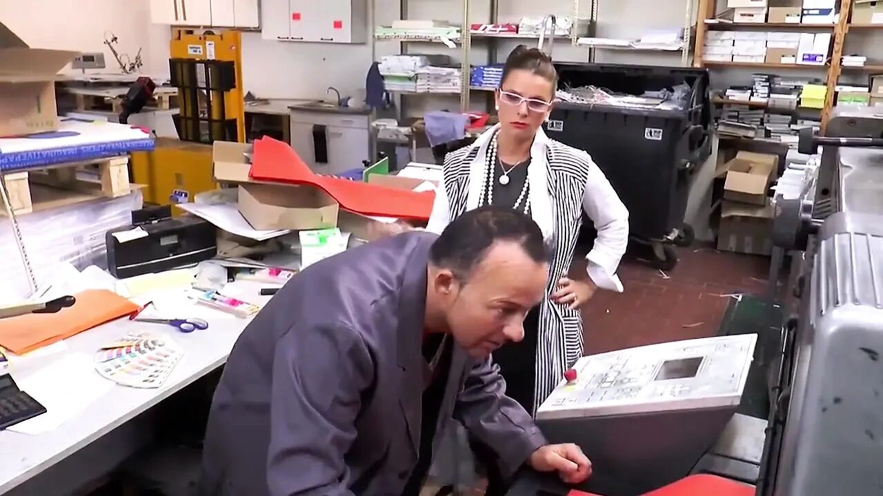 My Hot Slutty Secretary with Big Tits Likes It When I Fuck Her on the Office Table