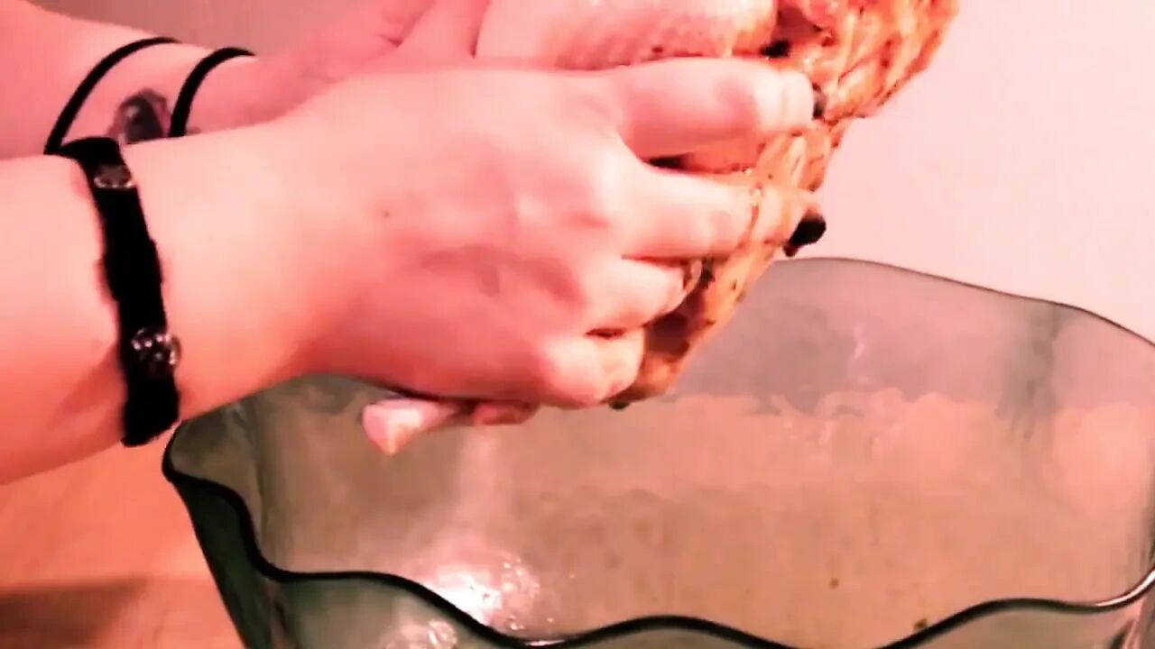 Meat massage meat on spit meat in my mouth