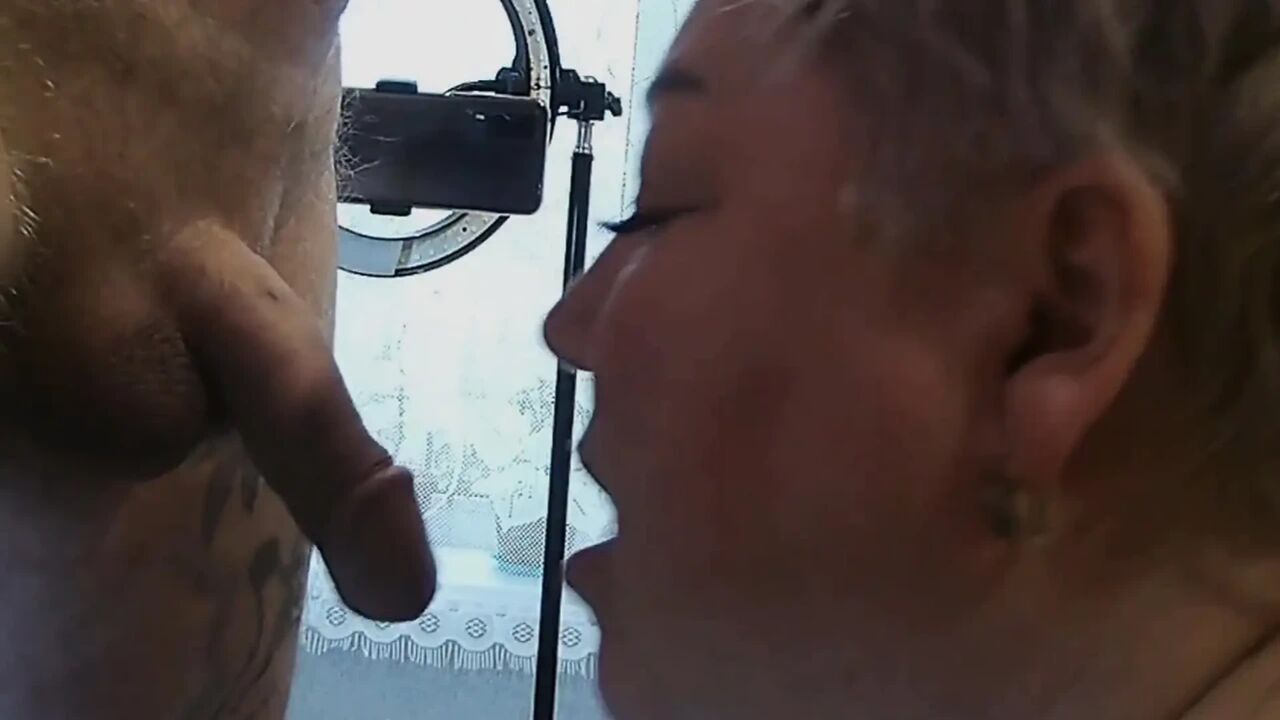 Stepson fucks me in the mouth and cums in it