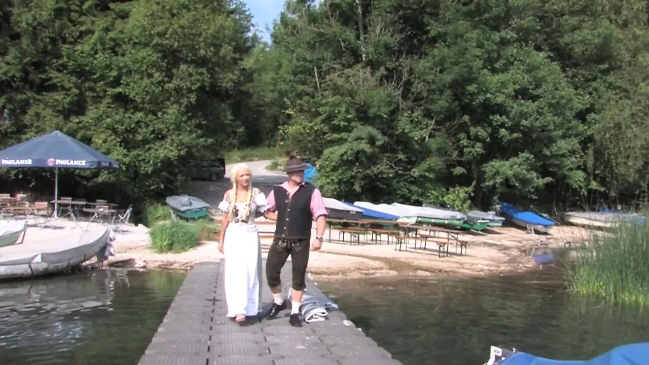 Horny girls get fucked in turns after sucking cock on the boat