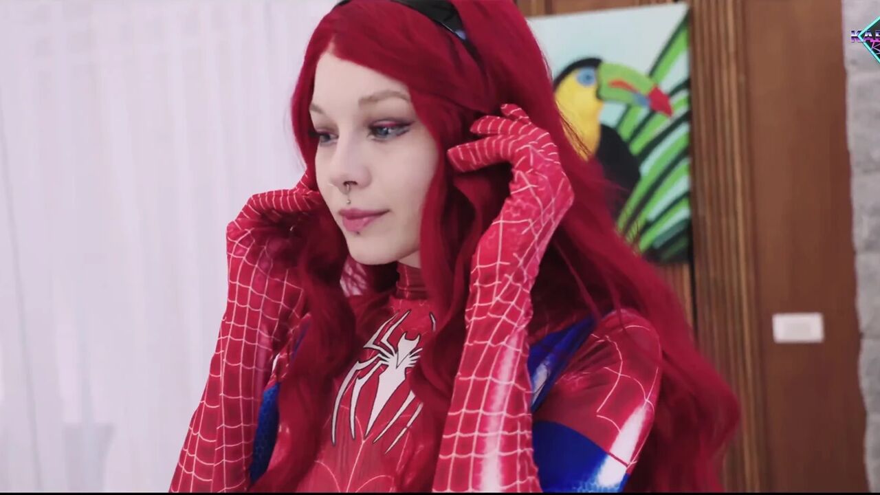 Spider Woman and Her Wet Needy Spider Holes. Thor's Hammer Cream