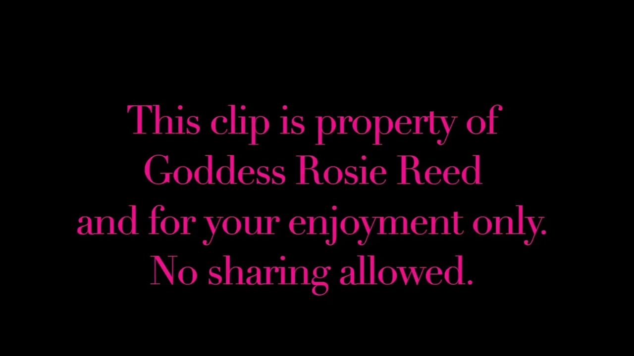Thrilled by Black Heels- Goddess Rosie Reed Wears Shiny Black High Heels to Step on Your Slave Cock and Balls- Ebony Femdom CBT-