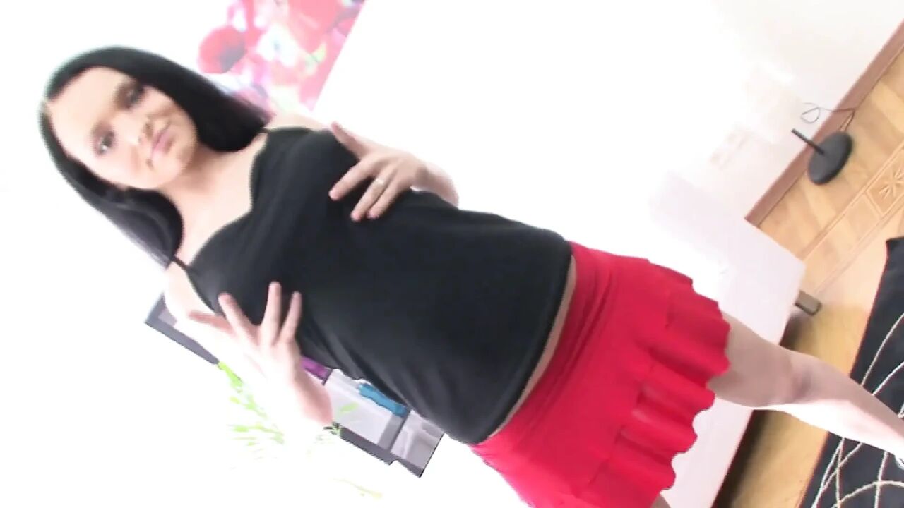 Sexy girl gags on a monster cock before getting fucked in the ass to cumshot