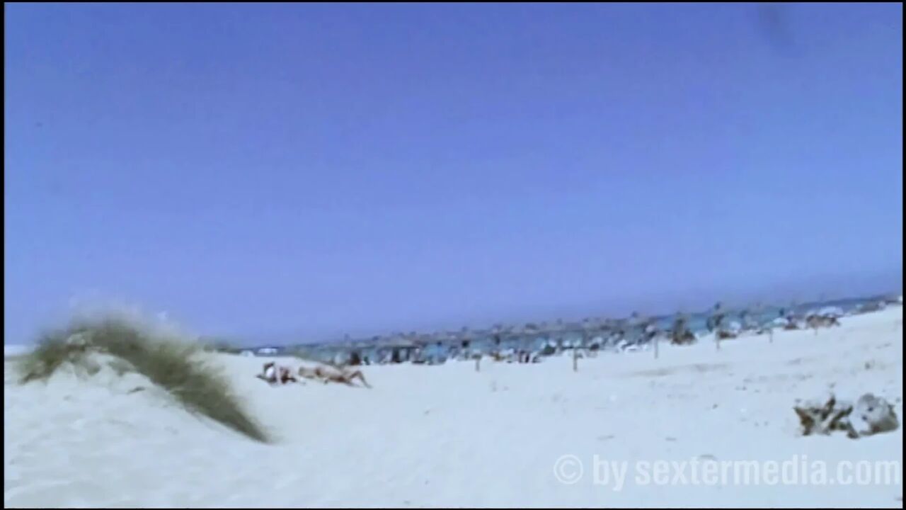 Beach Sluts Fuck with Three Girls