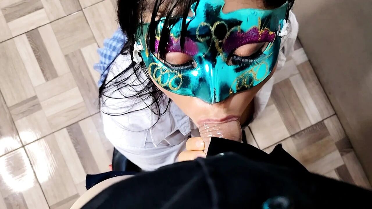 She fulfills her fantasy of sucking her stepfather's cock and then having passionate sex on a piece of furniture