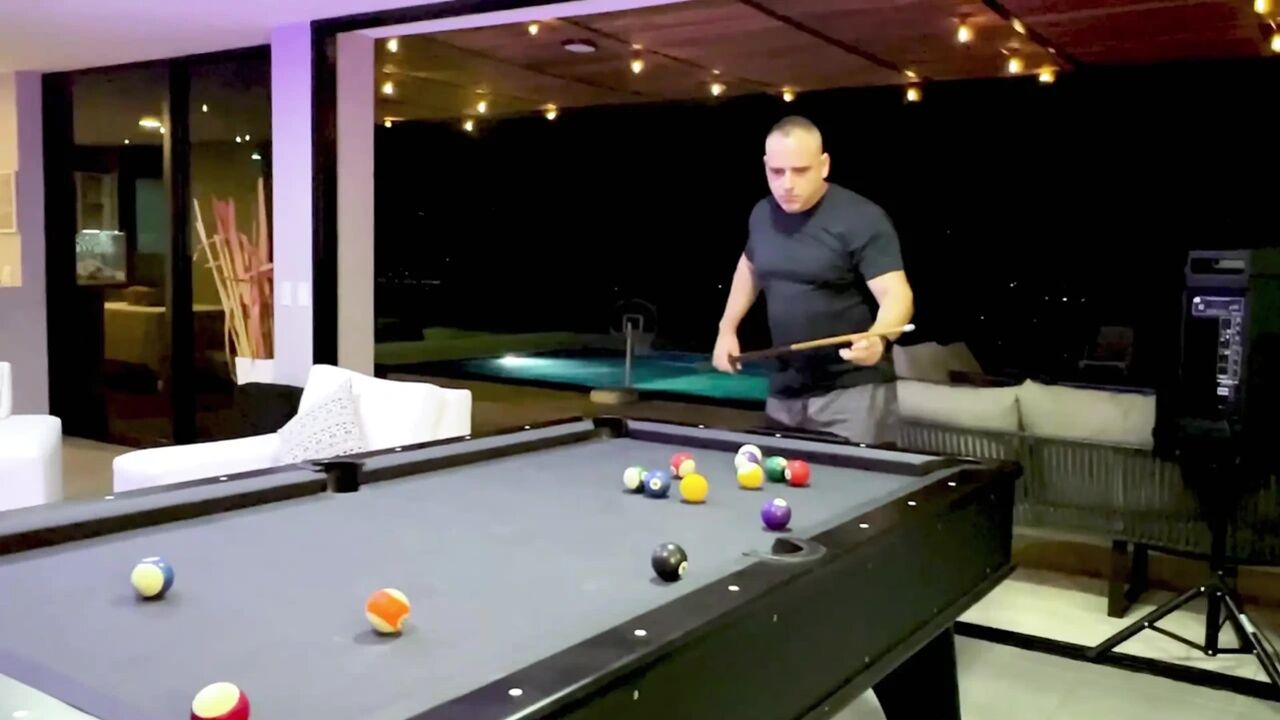 I Fuck Stepdaughter of My Boss Meanwhile I Am Playing Pool