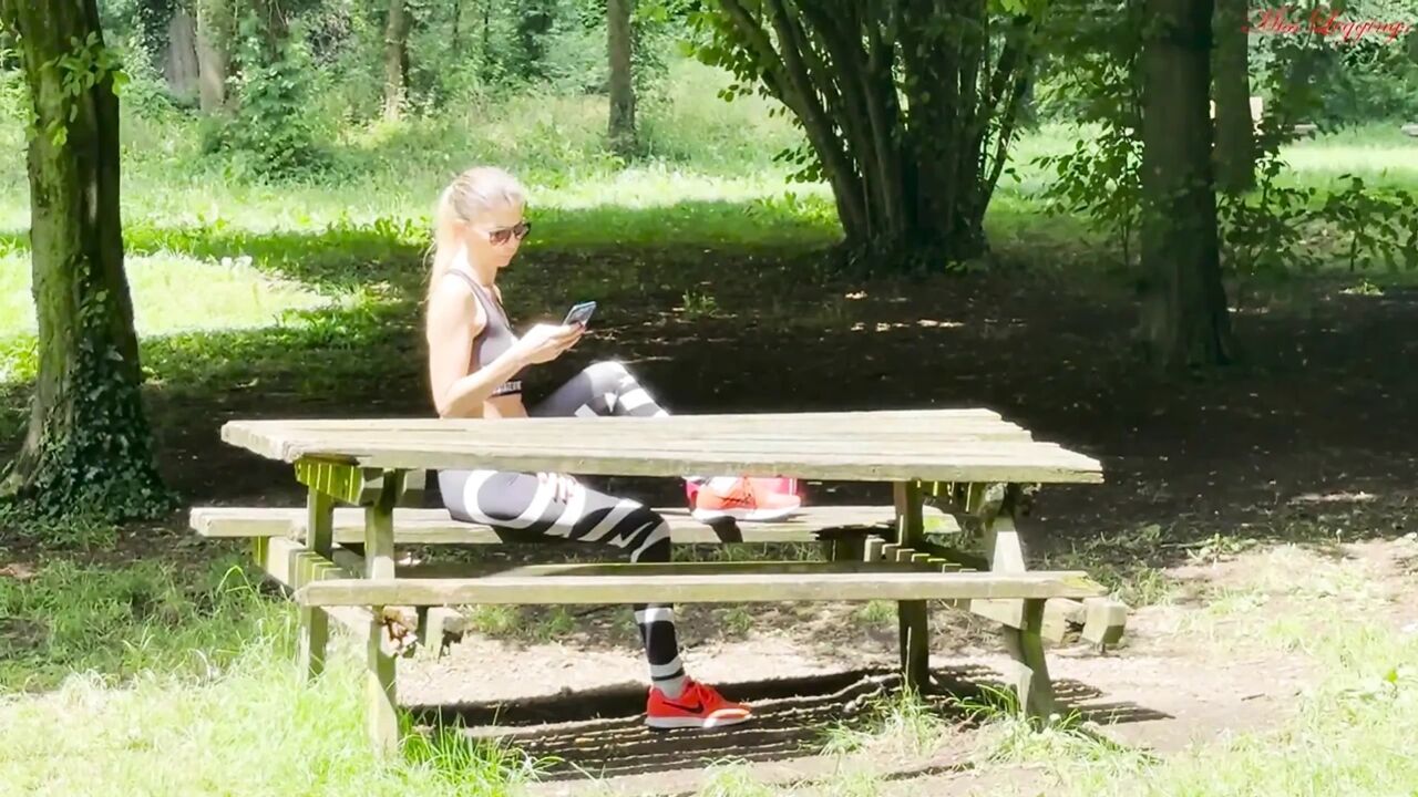 Fucked and Cumshot in the Park with Stranger