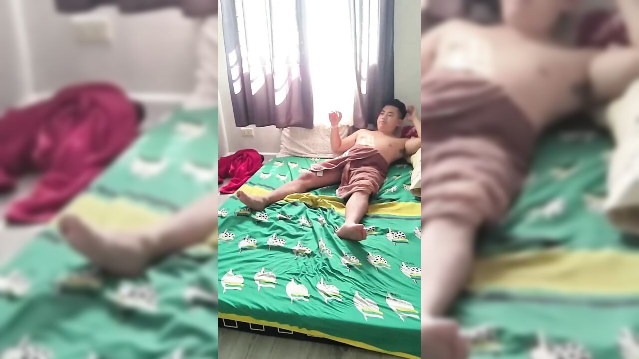 ASIAN STEP MOM HELP OUT HIS INJURED STEP SON TO TAKE A BATH AND END UP SUCKING HIS DICK AND CREAMPIED PART 2