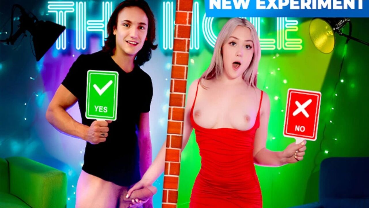 Eva Nyx and Axel Haze Compete in a Raunchy Dating Show with Gloryholes