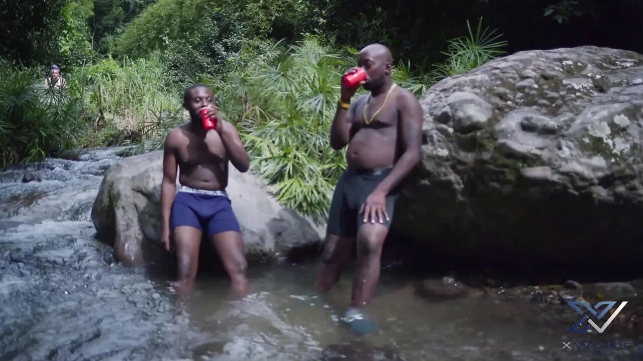 Tourist Get Dick Down by 2 Black Cock