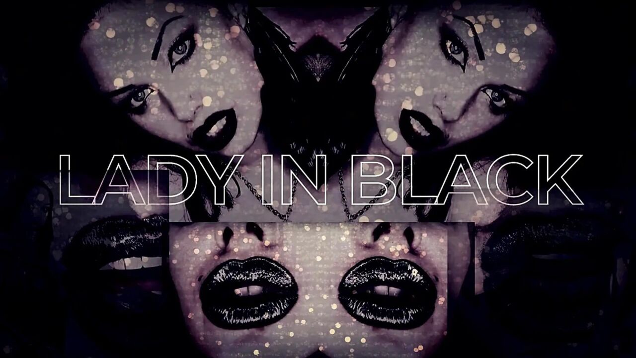 ASMR & mesmerizing lipnosis! Lady in black JOI