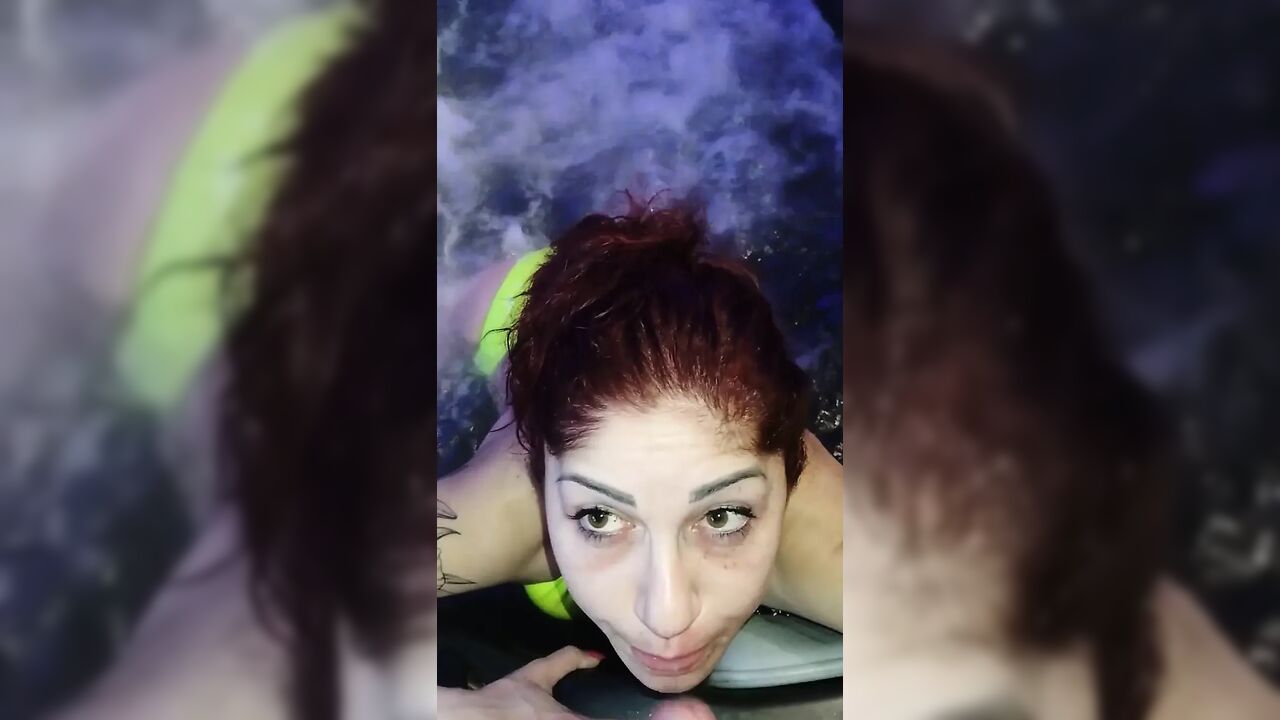 Blowjob in Jacuzzi, Cum on Face and in Mouth