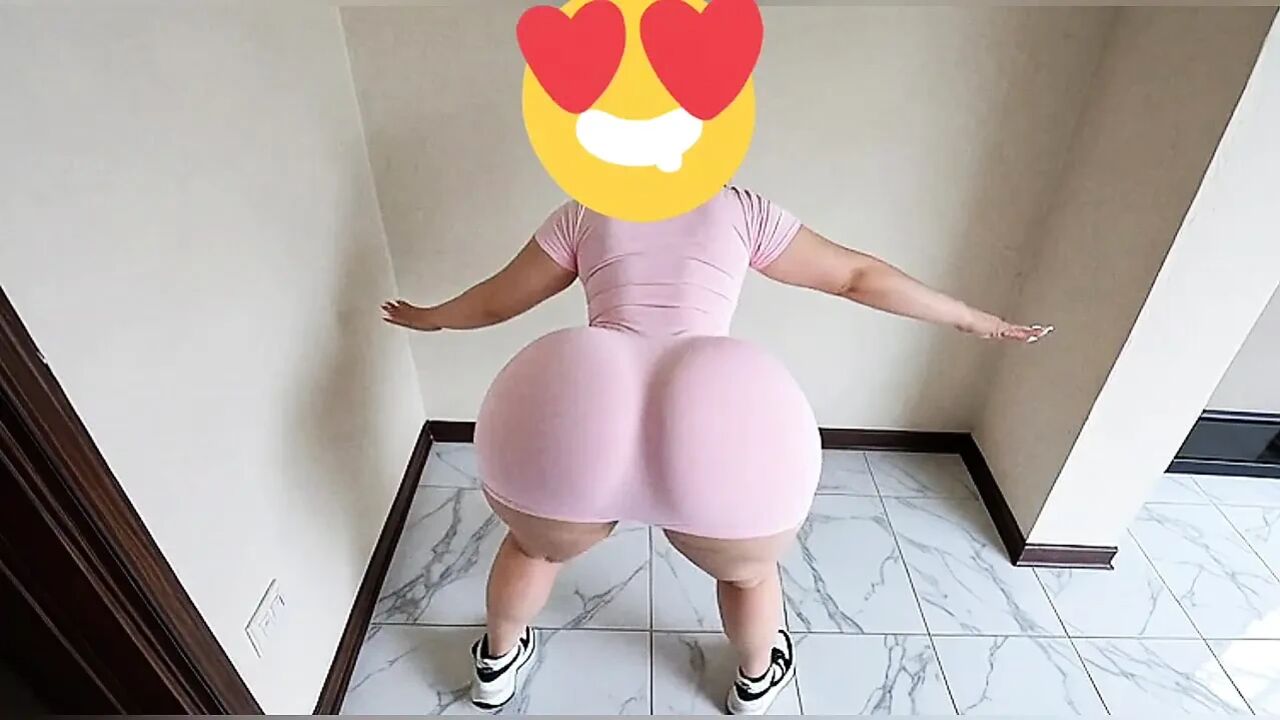 big butt in a very thin thong