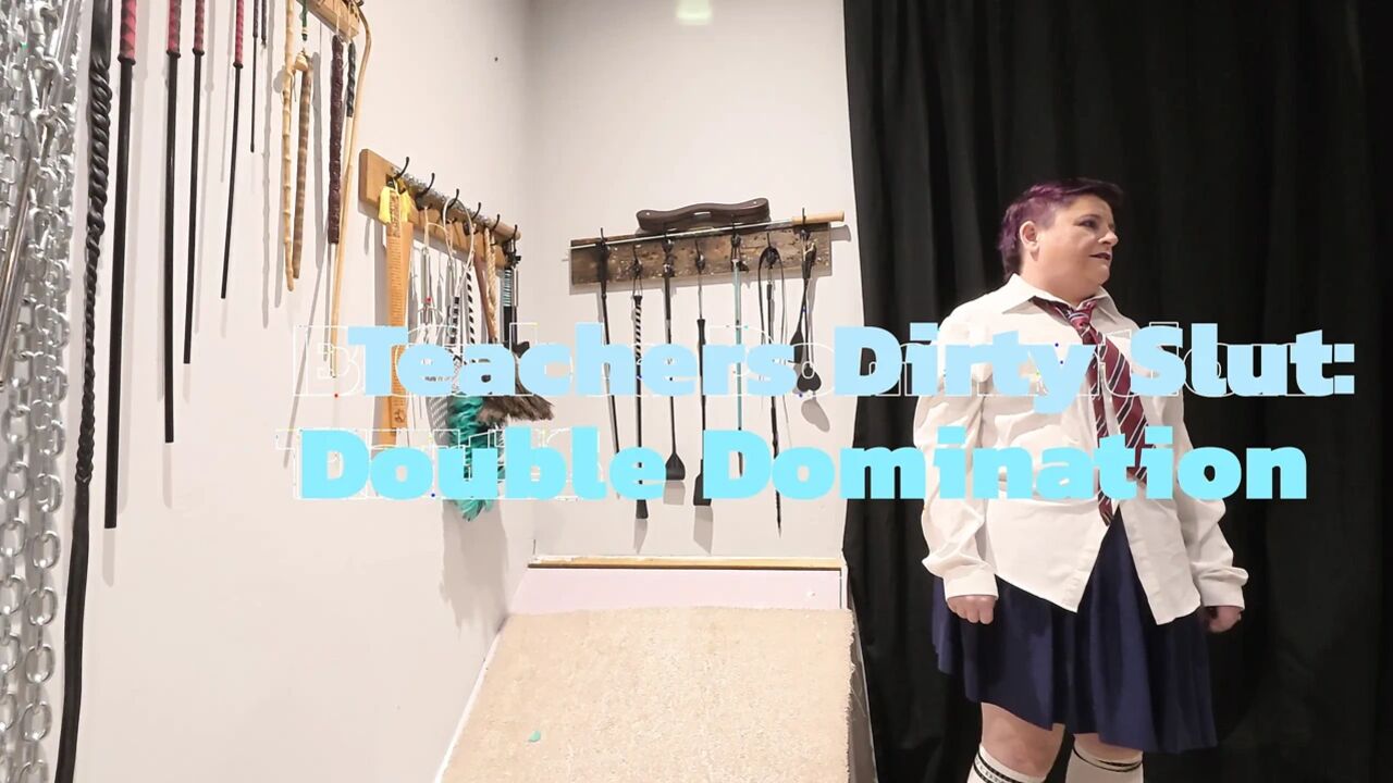 Teachers Dirty Slut Gets Double Dominated - Preview