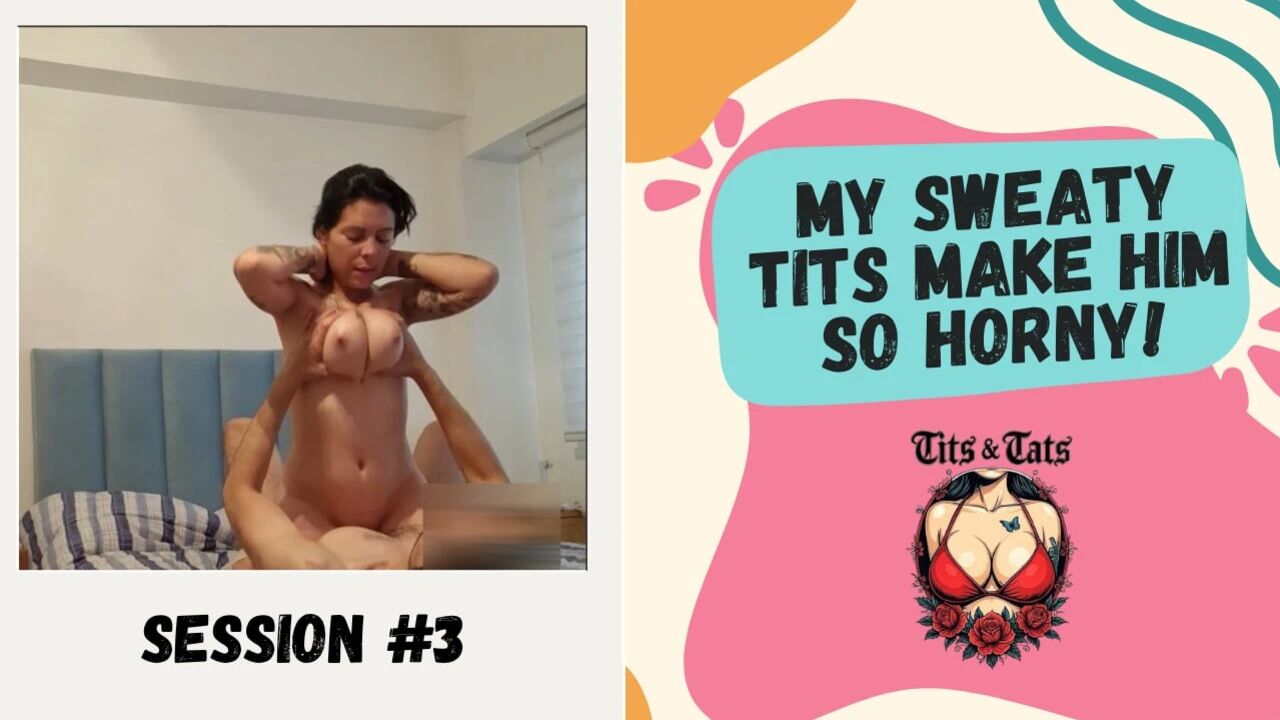 He craved my big tits while I was cleaning, so I obliged