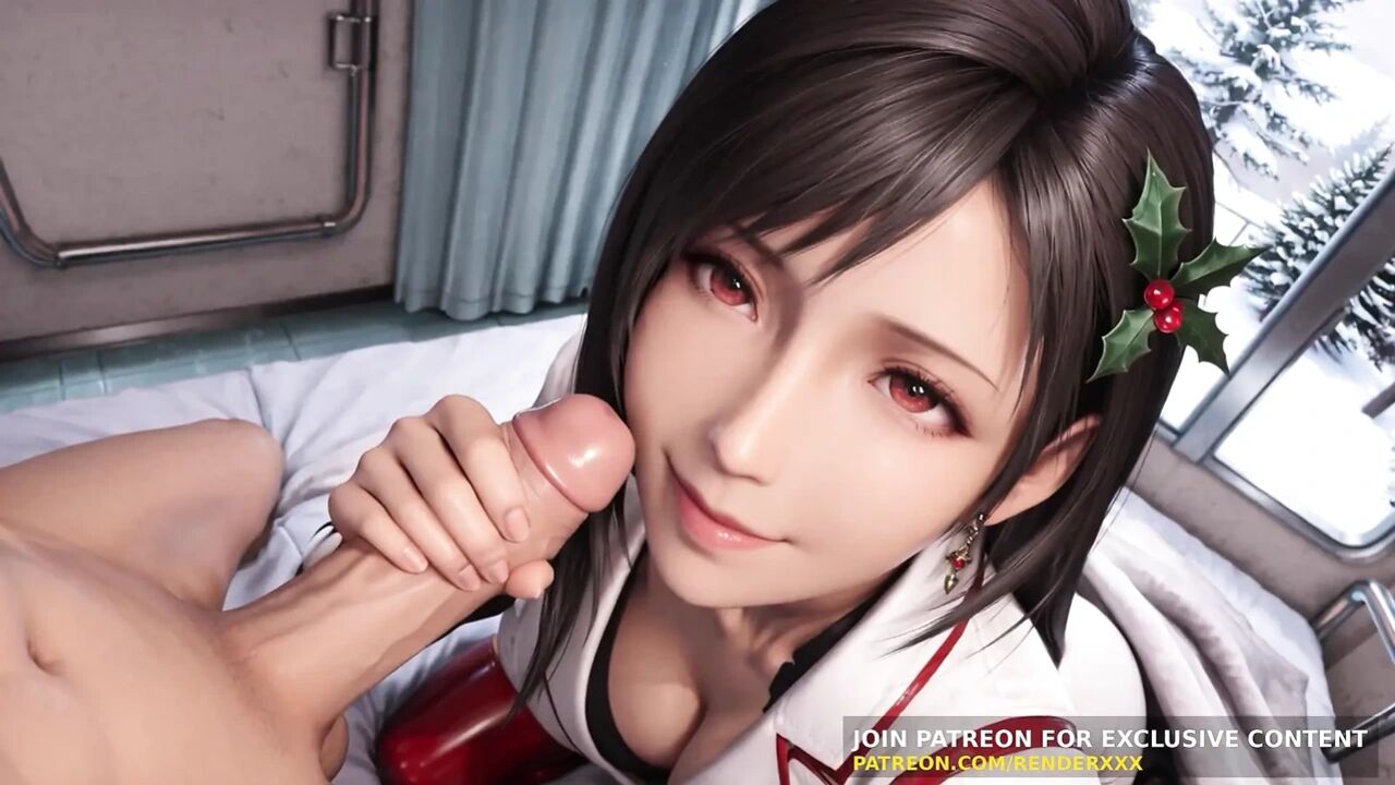 3D Animation: Nurse Tifa Can't Wait for Christmas - Your Special Holiday Checkup POV Uncensored Hentai
