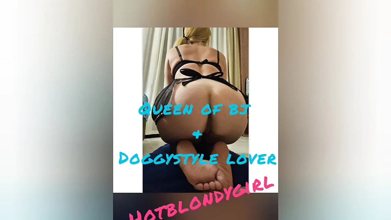 Hotblondygirl with Black Lingerie Masturbate Herself Until Orgasm with Loud Moaning