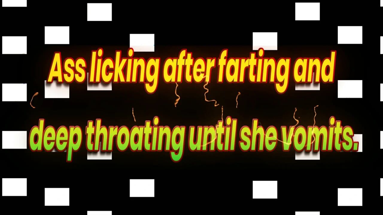 Ass Licking After Farting and Deep Throat Until Her It Came up