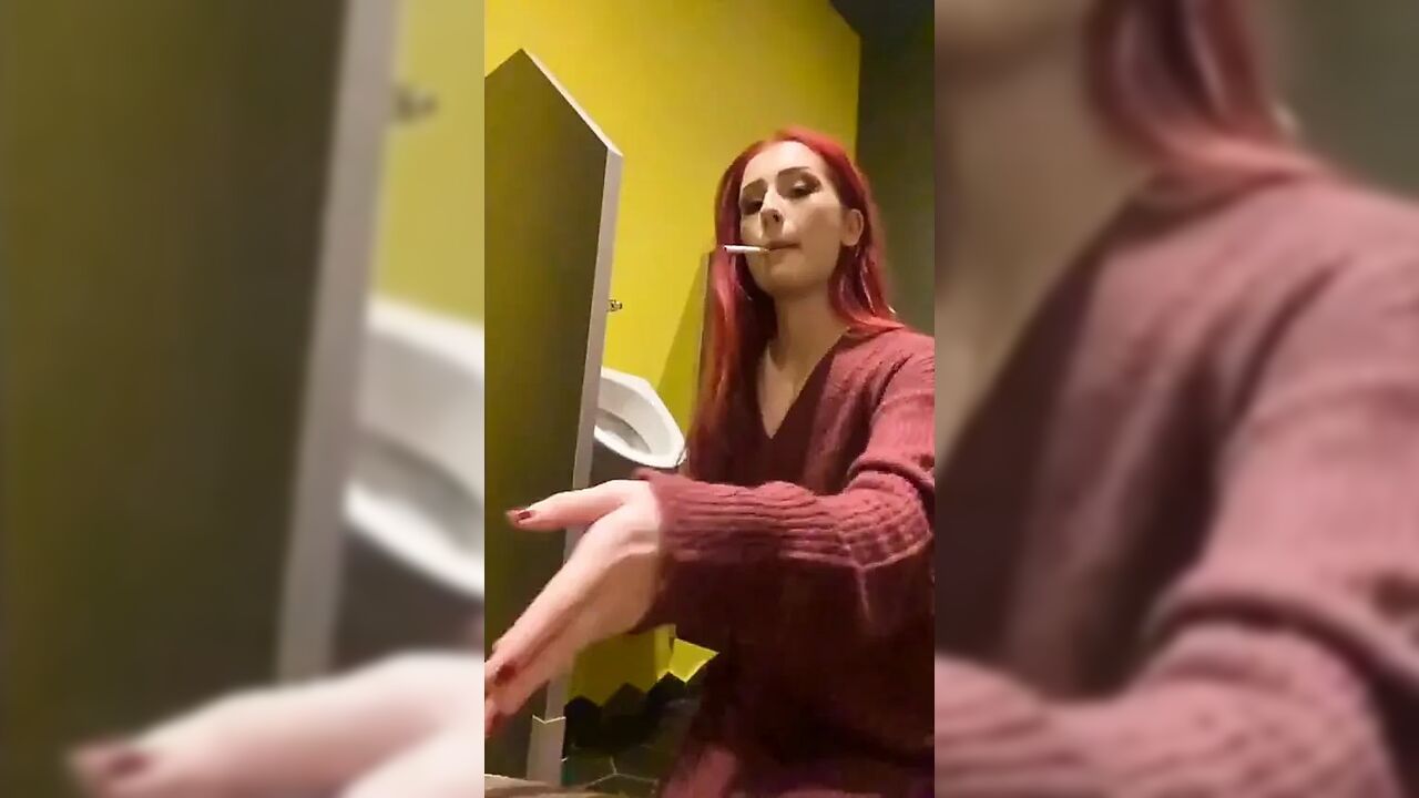 Smoking in a Urinal