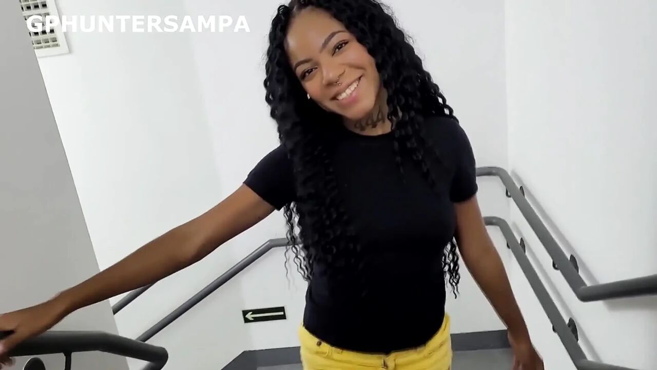 Fucking a Hot Stranger on the Building's Stairs - Mikaelly - POV