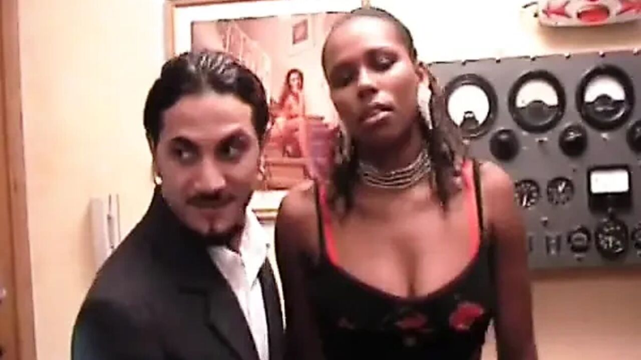 Black Slut Takes 4 Cock in All Her Holes