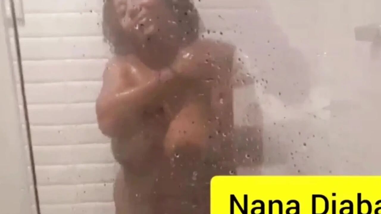 Busty Woman Showering
