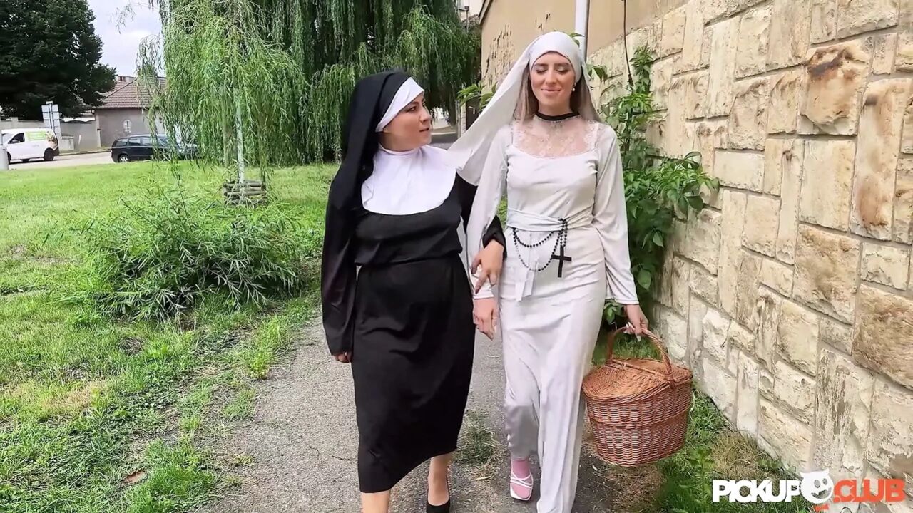 PickUP Club - Outdoor Sex with Hot Fundraising Nuns!